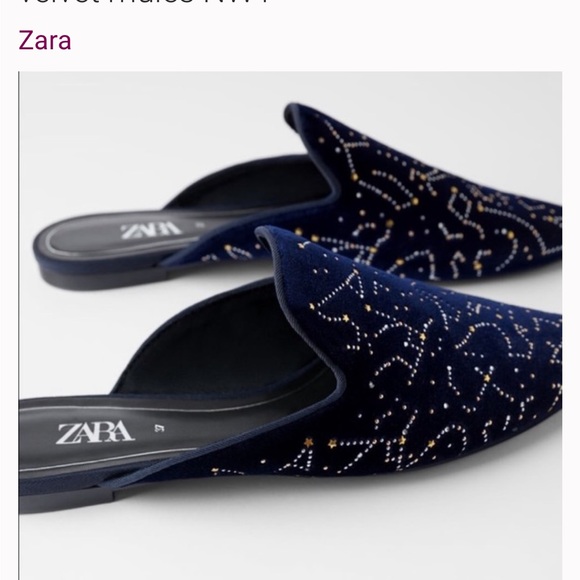 EUC Zara Constellation Slip-On Mules - Picture 3 of 5
